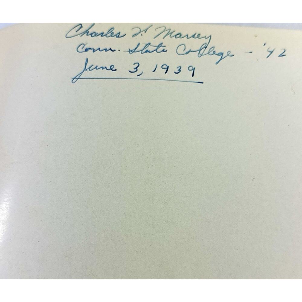 Vintage 1939 Nutmeg Connecticut State College Yearbook Storrs CT Signed - Picture 6 of 9